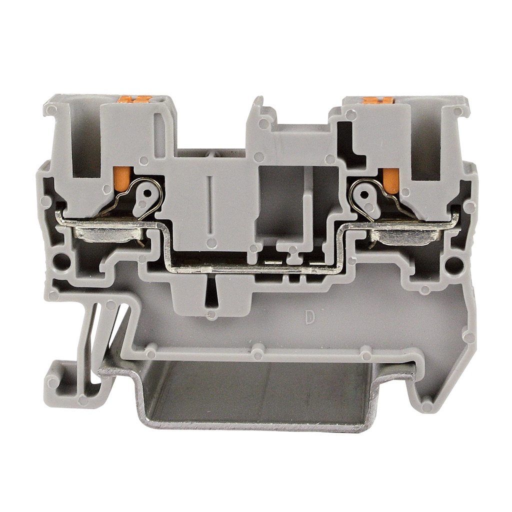Push-In Terminal Block, DIN Rail Mount, 2 Wire, 5.2mm Wide, UL , 26-12 AWG, 20A, 600V, ASI421456