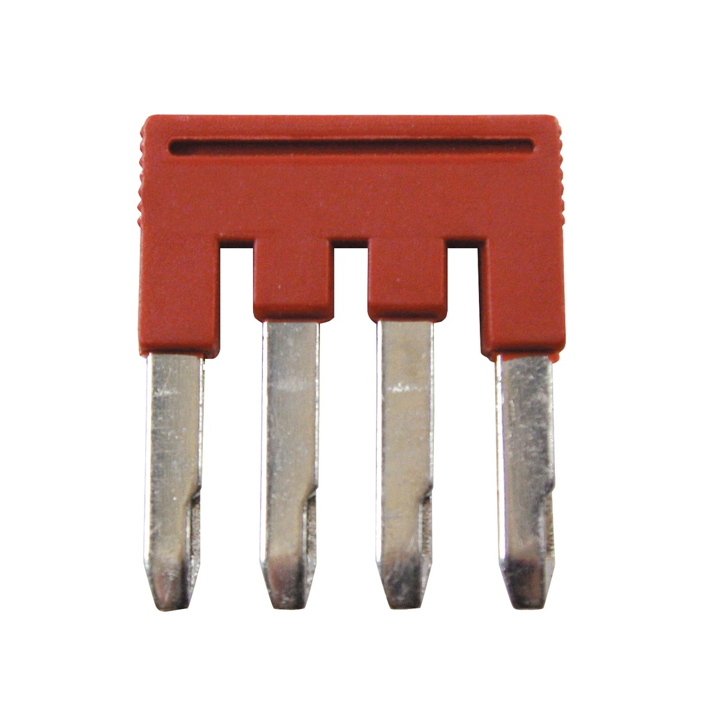 Push-In Jumper for Terminal Blocks, 5.2 mm Spacing, 4 Position