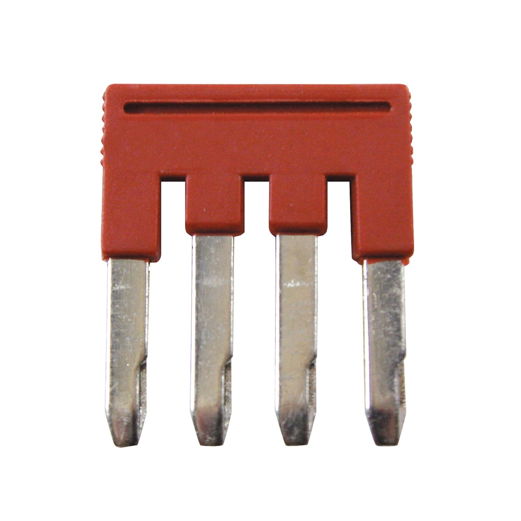 Push-In Jumper for Terminal Blocks, 5.2 mm Spacing, 4 Position