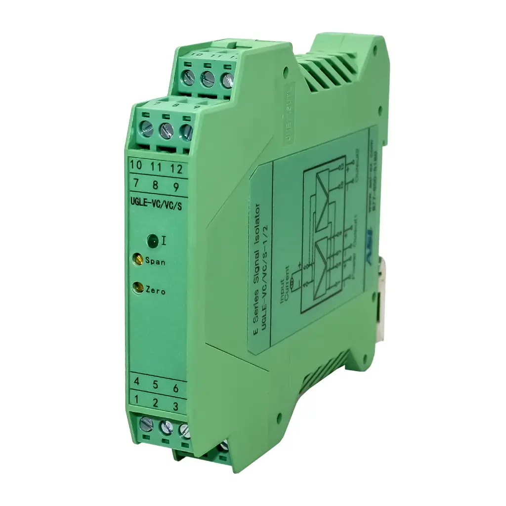 4-20mA Signal Splitter | 1 Input, 2 Isolated Outputs | 24V DC Powered | High Accuracy & Fast Response | DIN Rail Mount | ASI451124