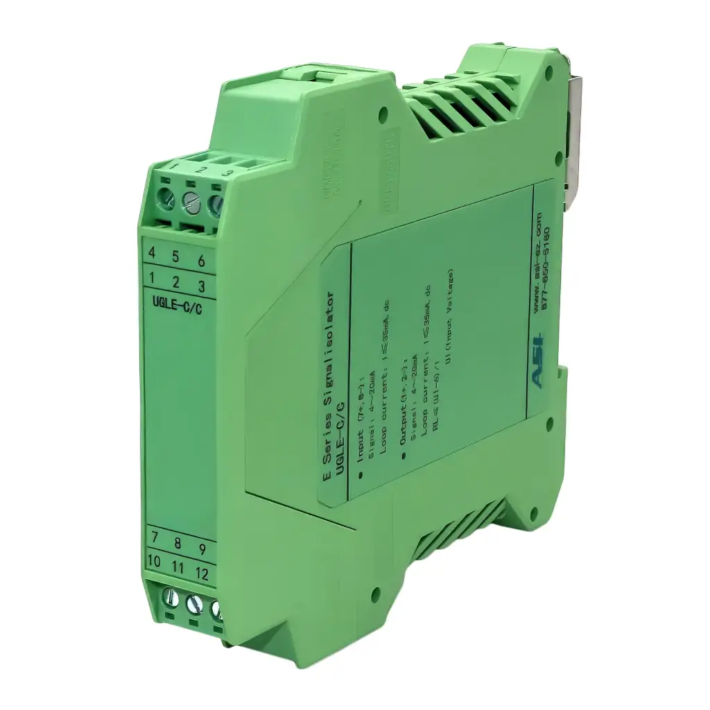 4-20mA Signal Isolator | 1-Channel, 2-Way Isolation | High Accuracy & Fast Response | DIN Rail Mount | ASI451129