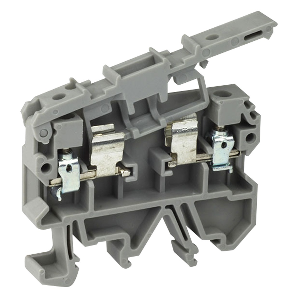 5 x 20 mm Fuse Terminal Block, DIN Rail Mount, No Indication, Screw Clamp, 30-12 AWG, 6.3 Amps, 660 Volts | Pack of 10