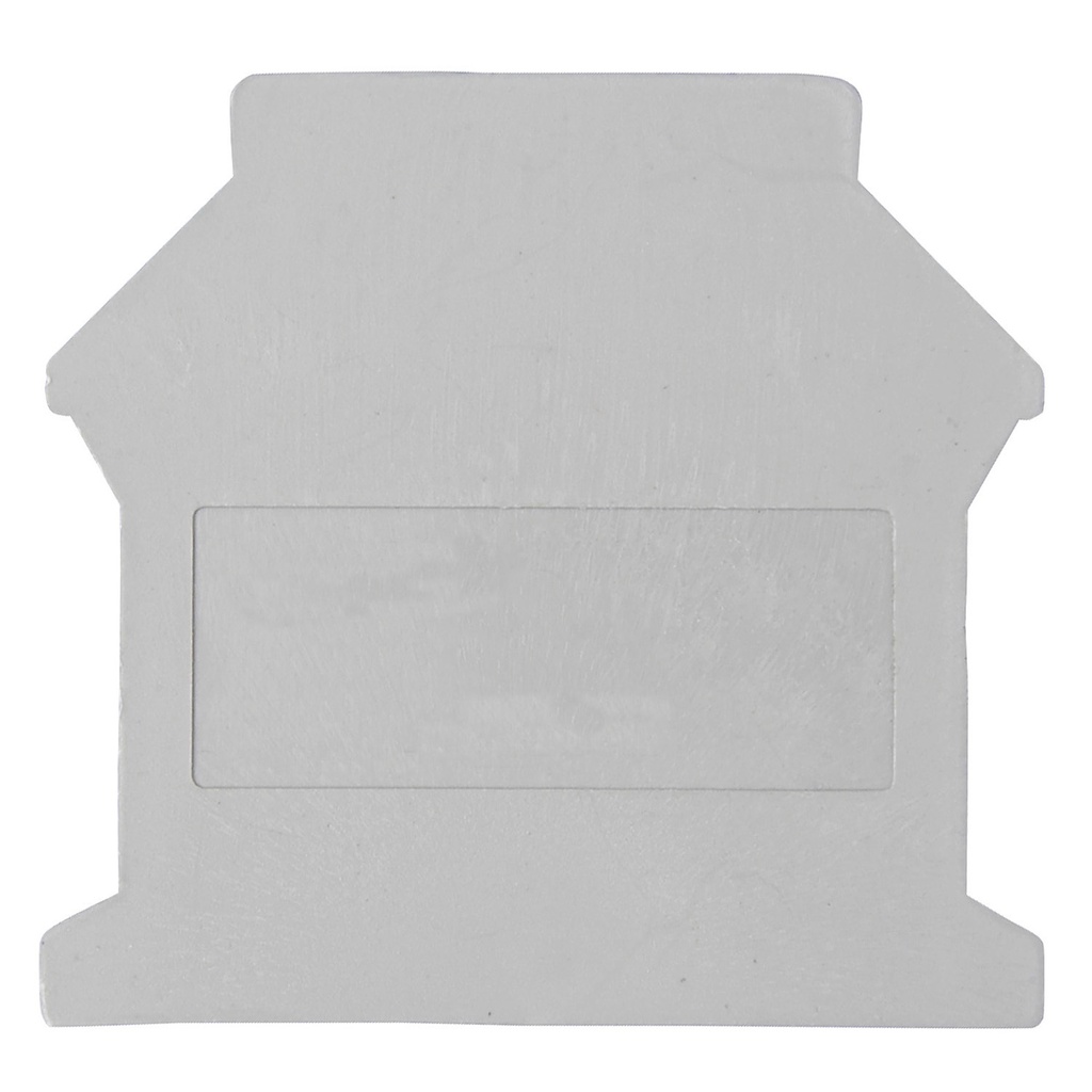 DIN Rail Mounted Terminal Block End Cover, used with ASIUK16N