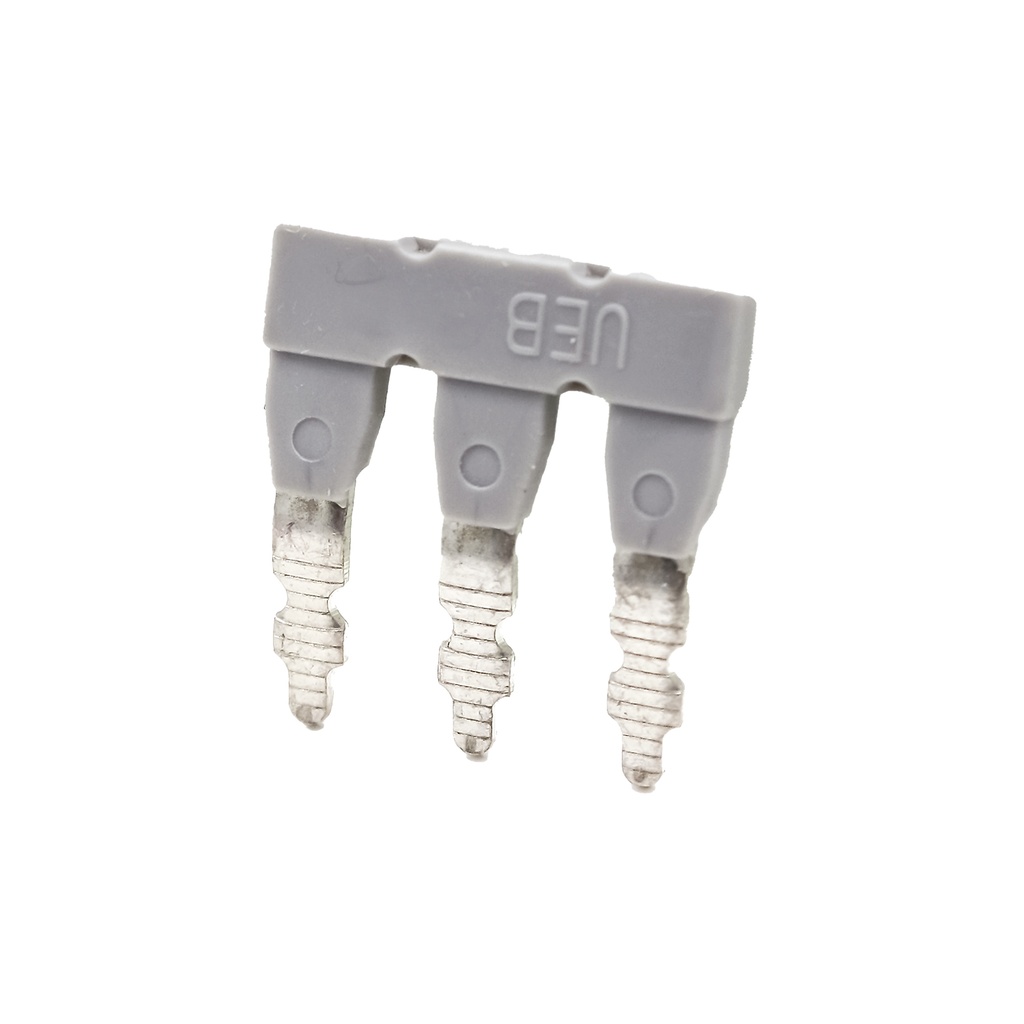 3 Position | Internal Bridge Jumper | Push-In Fully Insulated | 8mm Spacing | UEB 3-8 External Jumper for UKJ-6N