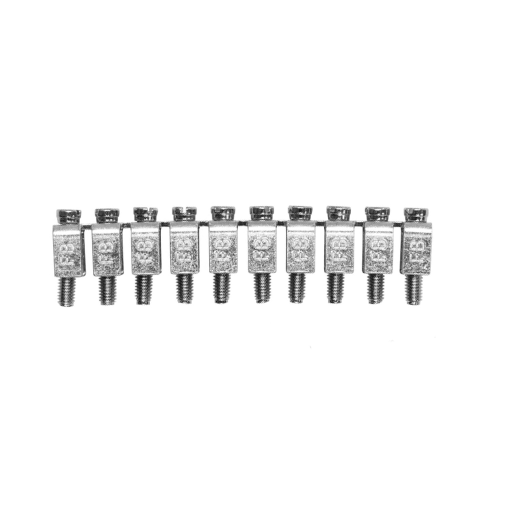 10 Position | Internal Bridge Jumper | Screw-In Non-Insulated | 8mm Spacing | UFBI 10-8 Internal Jumper