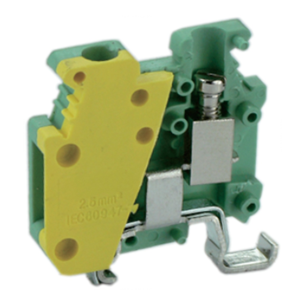 Mini DIN Rail Terminal Blocks, Mounts On 15mm Mini DIN Rail, Feed Through, 6.2mm Wide, 30A, 300V, 28-12 AWG, ASIMBK5EZ