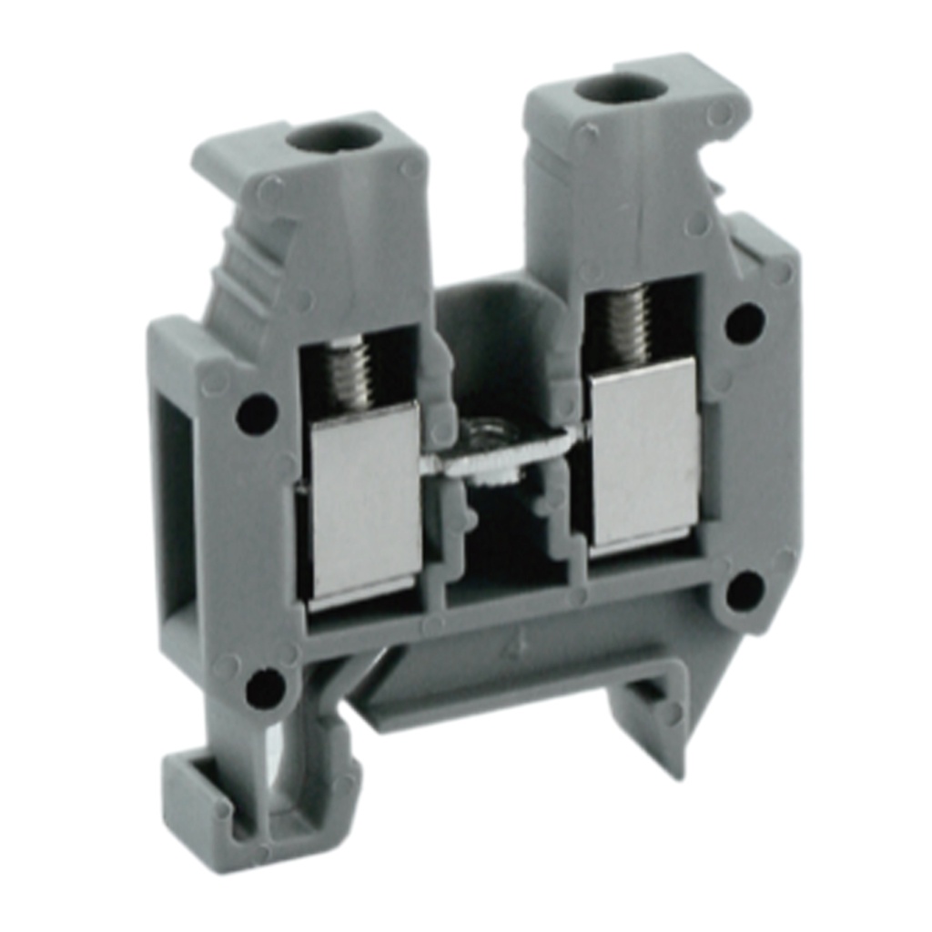Micro DIN Rail Terminal Block, 2-Wire, 4.2mm Wide, 30-14 AWG, 15A, 300V, ASIMT1.5