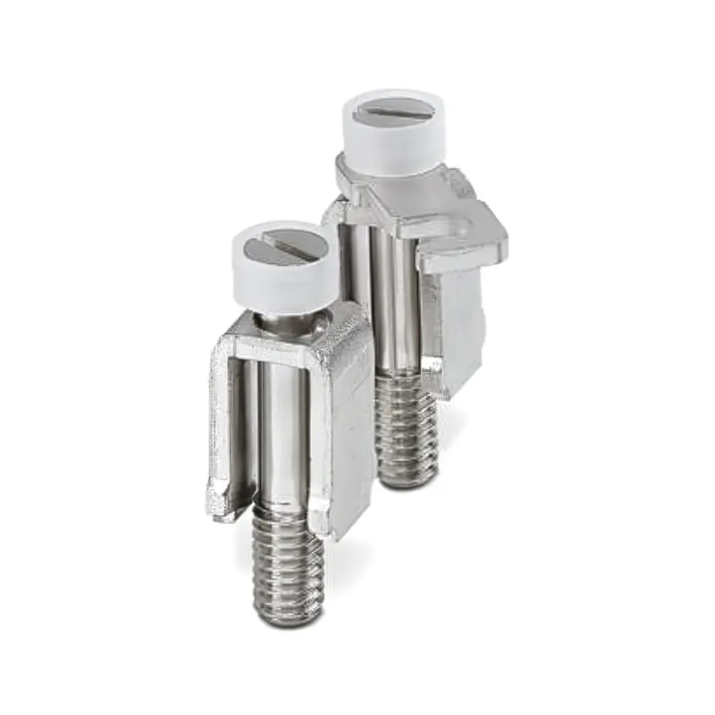 2 position DIN Rail terminal block switch bar, for use with 15mm width terminal blocks
