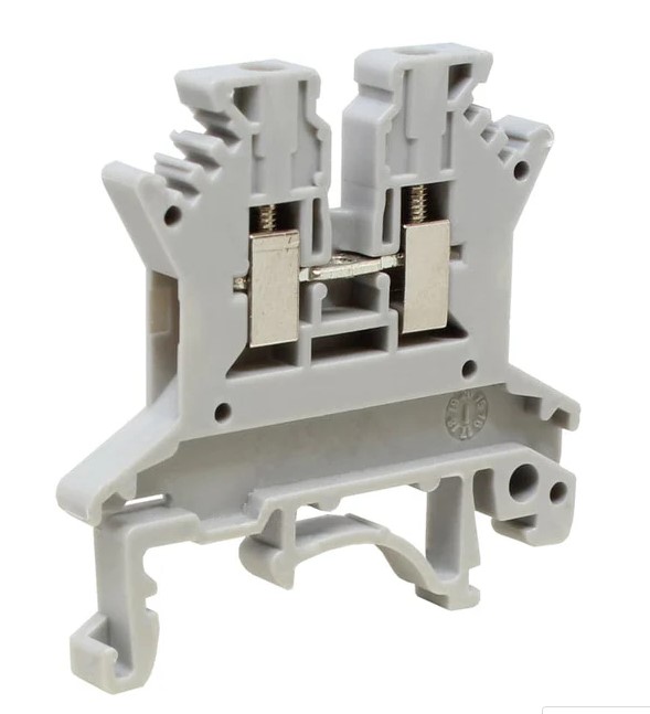 Feed Through Terminal Block | 15A 300V | 26-14 AWG | DIN Rail Mount | Screw Terminal | 5.2mm Wide | UL Recognized | ASIUK1.5N