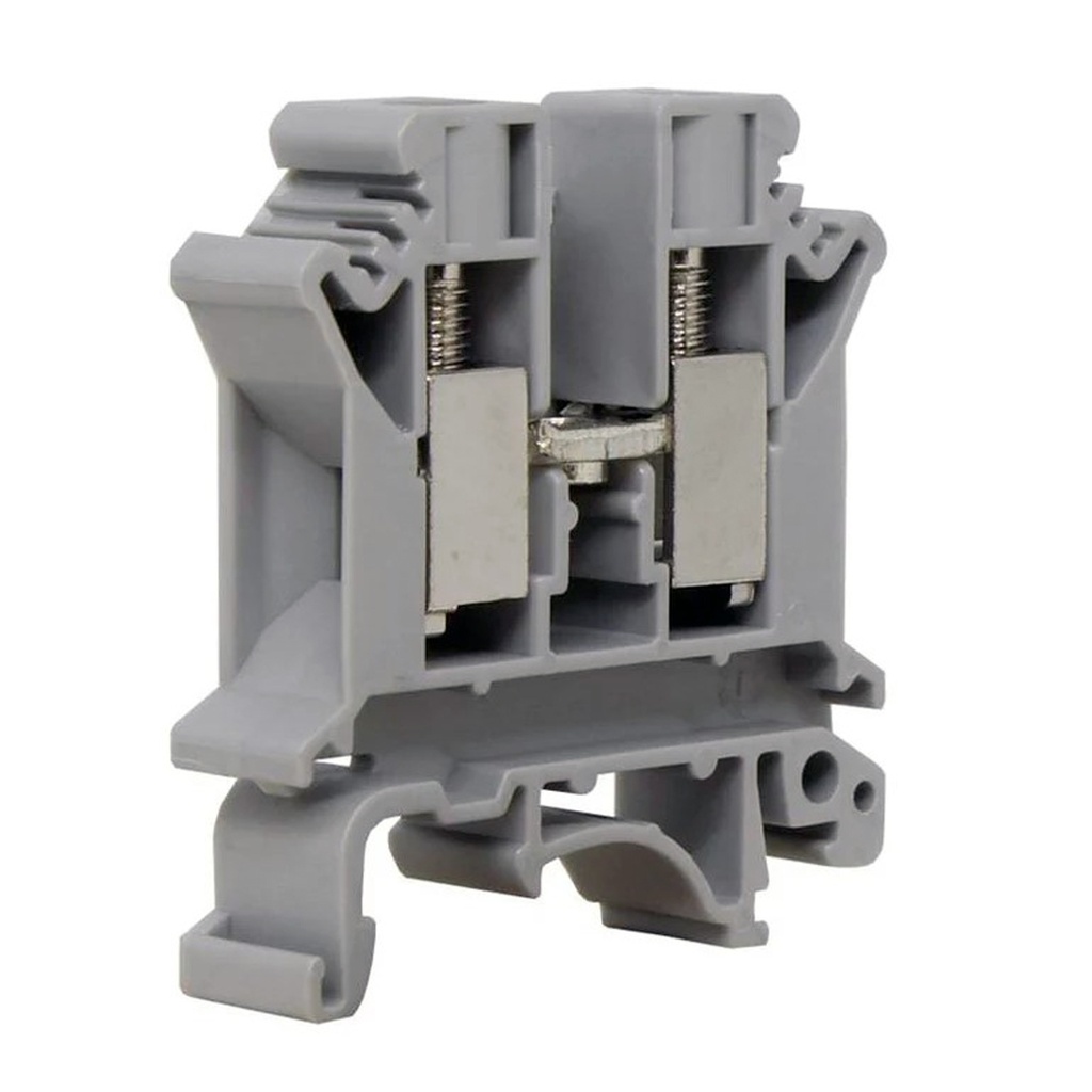 Feed Through Terminal Block | 65A 600V | 24-6 AWG |  DIN Rail Mount | Screw Terminal | 10.2mm Wide | UL Recognized | ASI UKJ10N
