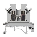 Feed Through Terminal Block | 20A 600V | 24-12 AWG | DIN Rail Mount | Screw Terminal | 5.2mm Wide | UL Recognized | ASIUK2.5N