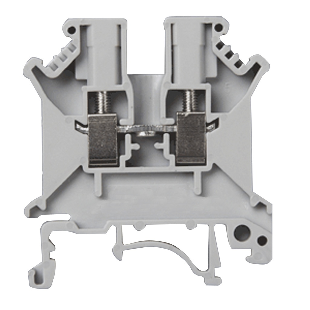 Feed Through Terminal Block | 30A 600V | 24-12 AWG | DIN Rail Mount | Screw Terminal | 5.2mm Wide | UL Recognized | ASI UK3N