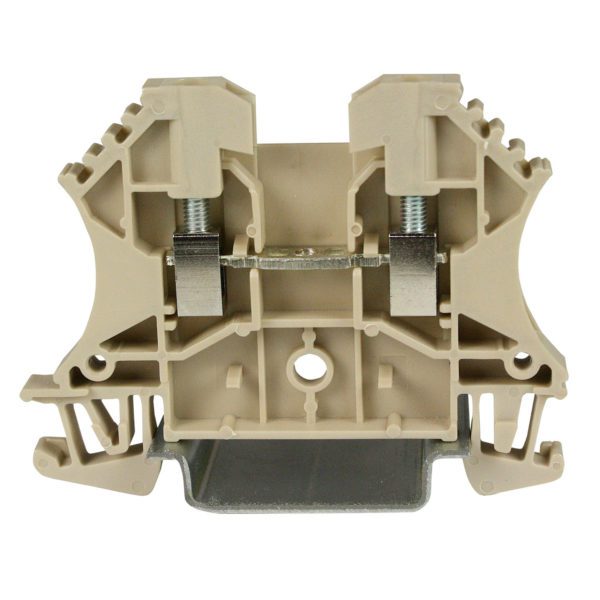 Feed Through Terminal Block, DIN Rail Mount Comparable to WDU2.5,  25 Amp, 600 Volt, 28-12 AWG,