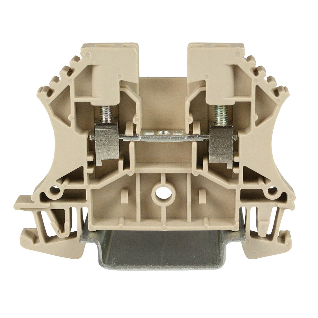 Feed Through Terminal Block, DIN Rail Mount Comparable to WDU4,  35 Amp, 600 Volt, 28-10 AWG