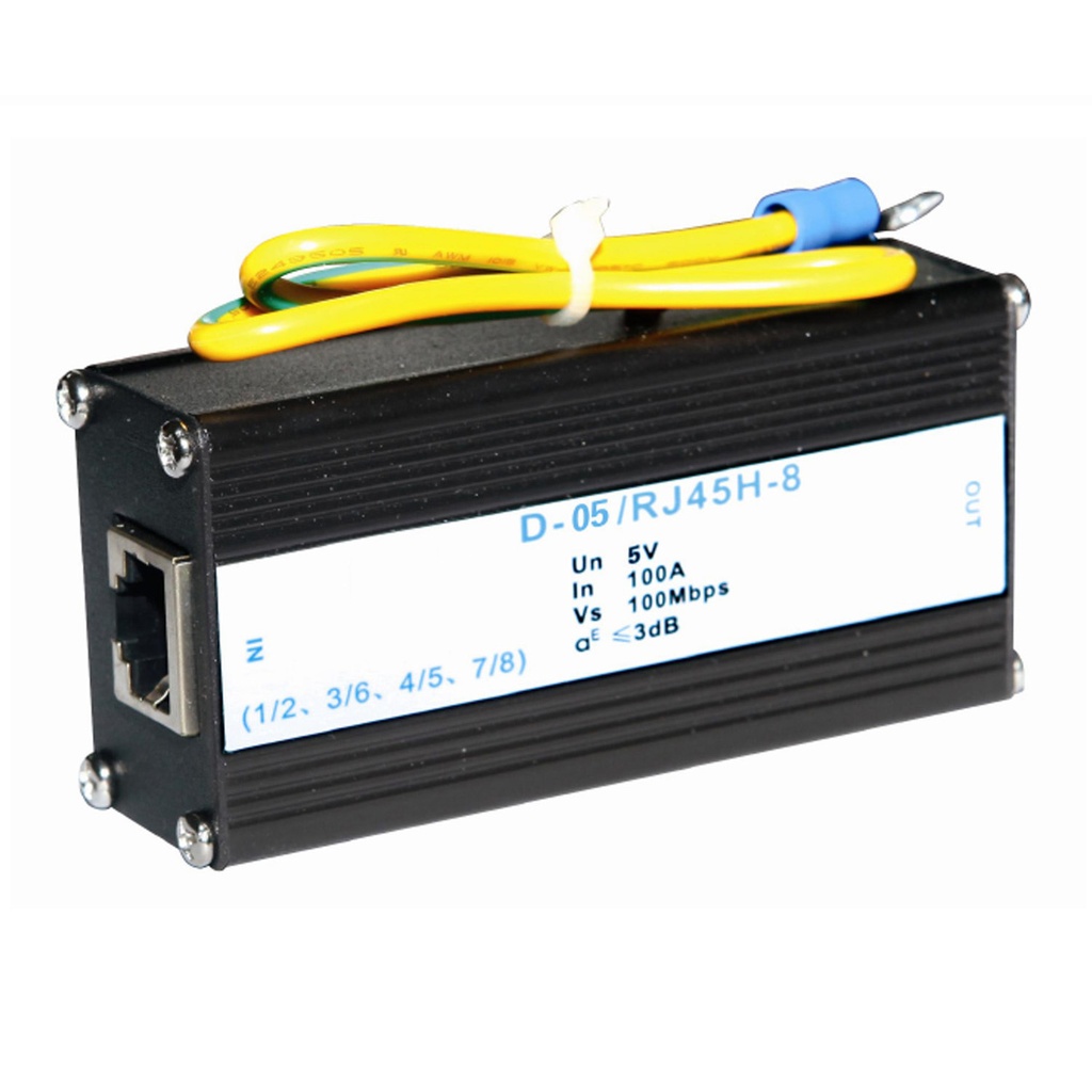 5 Volt Cat5 Surge Protector, RJ45 Surge Protector, Network Surge Protector RJ45, 5Vdc Nominal Voltage, ASID-05-RJ45H-8