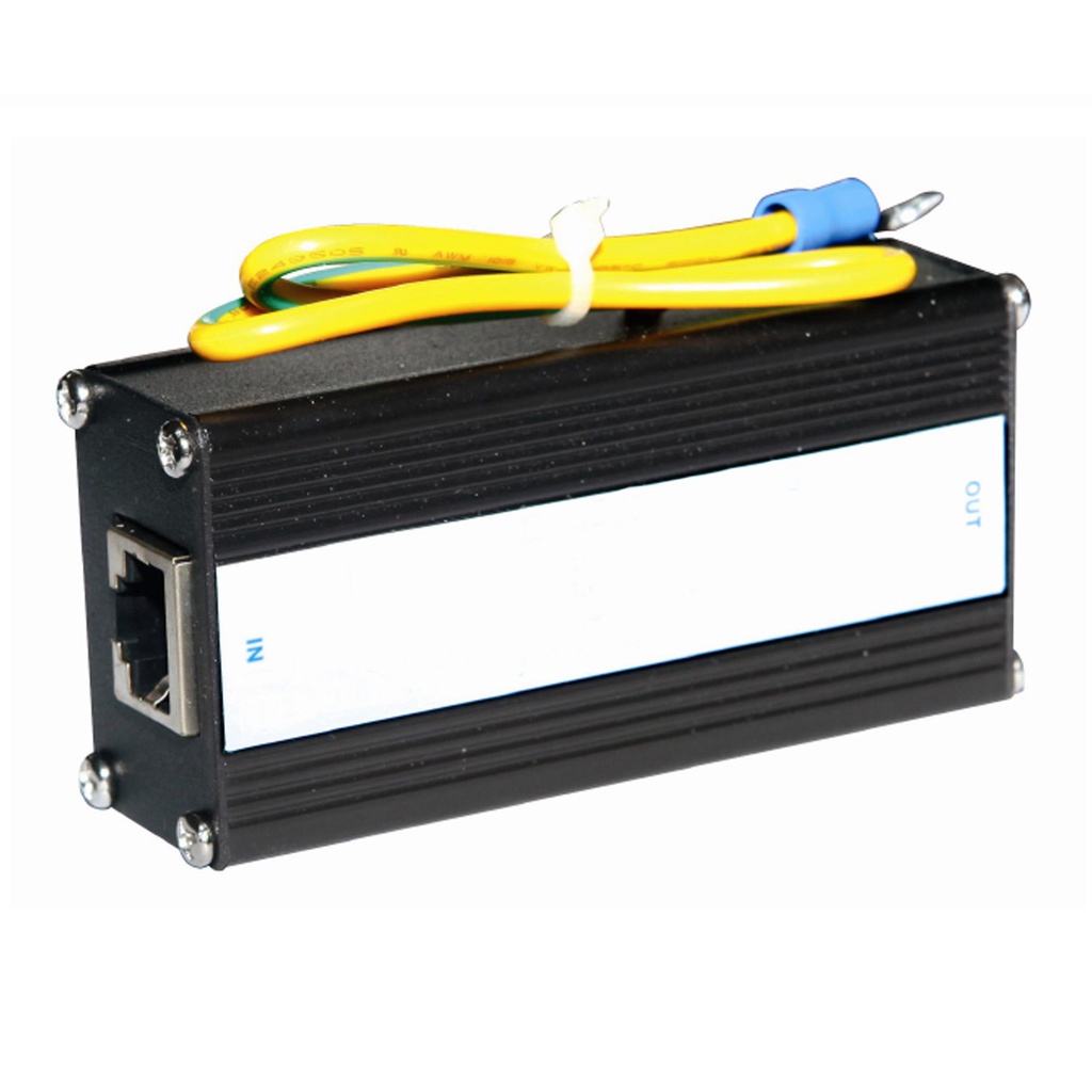 PoE Surge Protector, Cat5 Network Surge Protector, Voltage Rating 5Vdc Nominal, ASID-05-RJ45H-POE