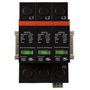 ASI SP275A-3P Surge Protection Device | 3-Phase, 415/240V AC | DIN Rail Mount | Type 1CA, UL 1449 4th Edition | 200kA SCCR | Replaceable Modules
