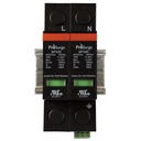 2 Pole DIN Rail Mounted UL1449 Pluggable Surge Protector