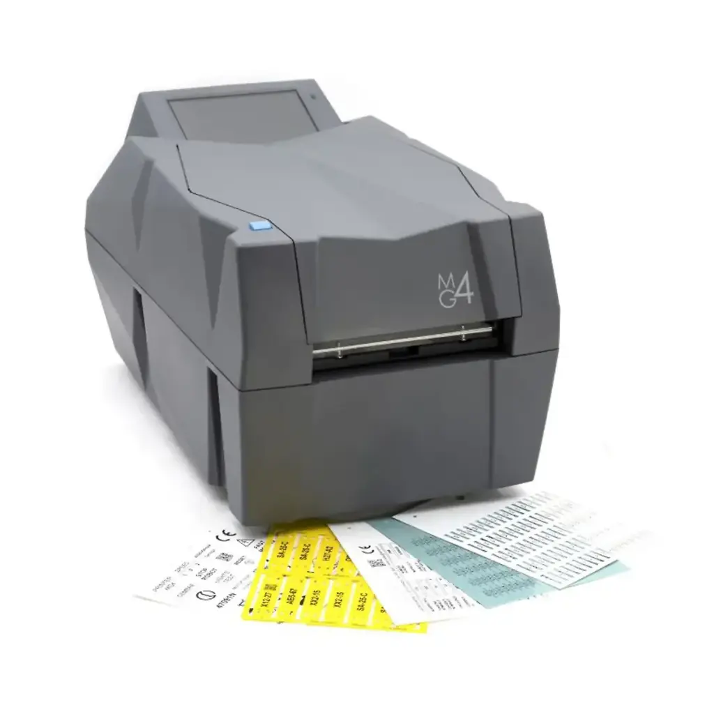 MG4A Industrial Thermal Transfer Printer | High-Resolution 300-600 DPI Label & Marker Printer | Ethernet & WiFi Connectivity | Print Custom Industrial Labels and Tags