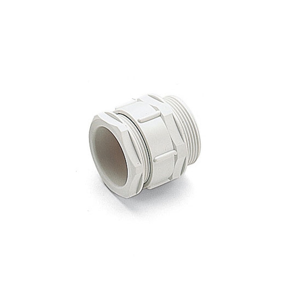 Light Gray Plastic Compression Cable Glands With Internal Blanking Disc, PG13.5 Threads,  8-11 mm Clamping Range