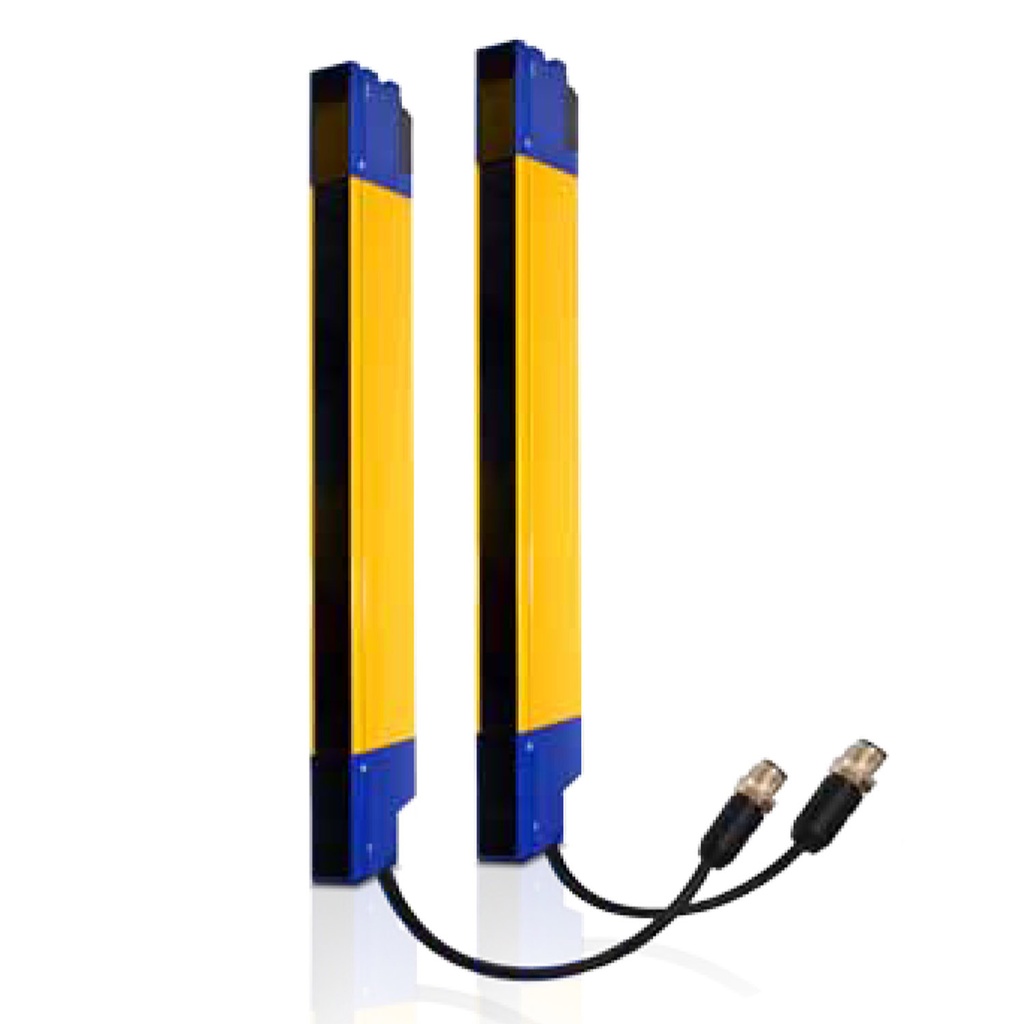 Type 4 finger safety light curtain sensor,24 VDC,0.2- 6m operating distance, 750mm controlled height
