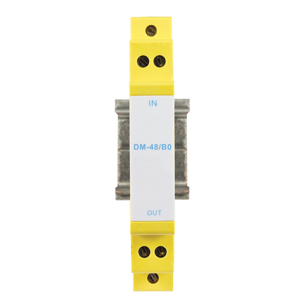 ASI DM48-M2N1 | RS232C Surge Protector  | 2-Wire | 2-Stage Protection Circuit | 12V DC | SCCR 5kA | Application: High Frequency Network Data Circuit Protection, 0-20mA, 4-20mA Current Loop, TTY 4-20mA, TTY, TTL | UL 497B Compliant