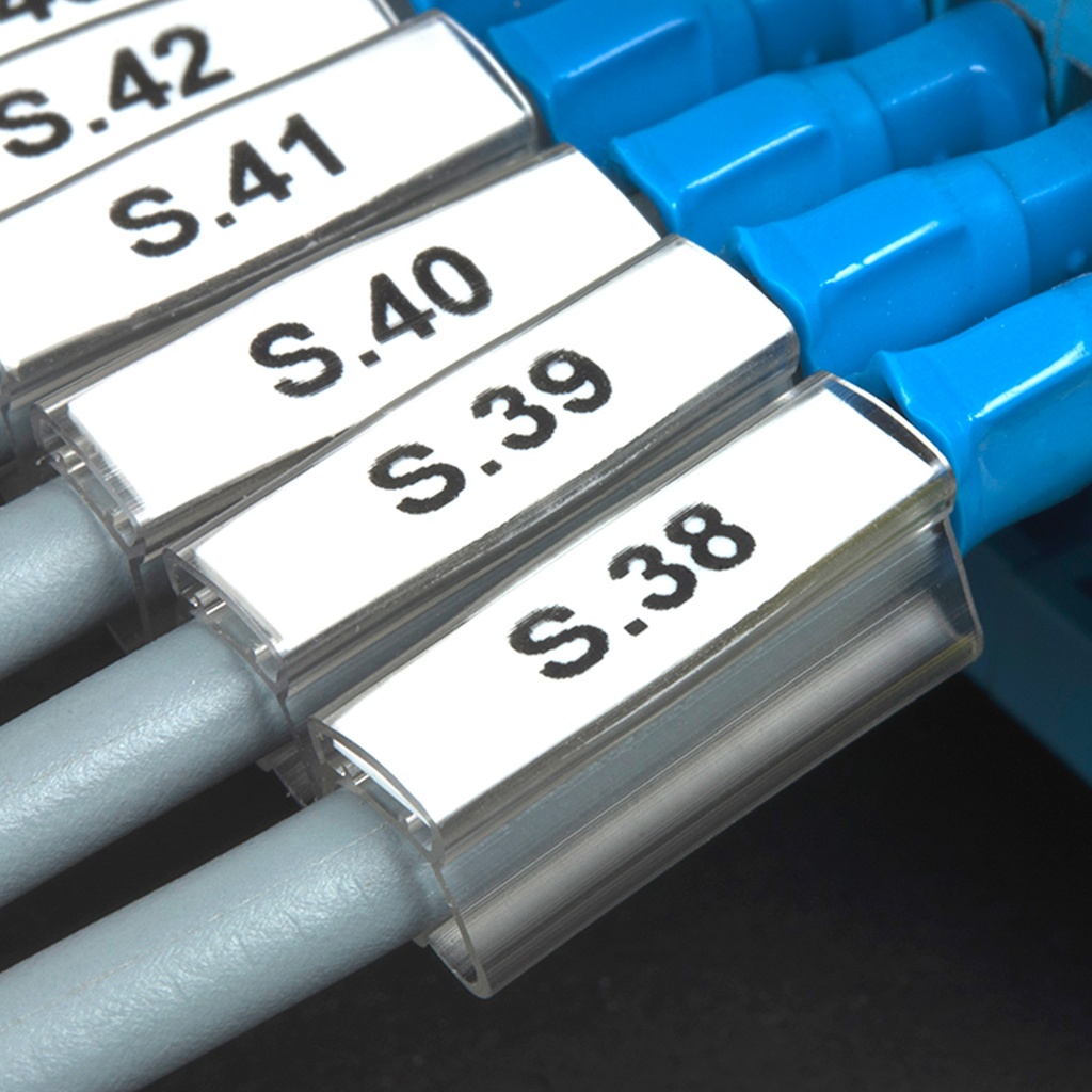 4mm Precut Push in Markers for 20mm PMF Holders, White (100/PK)