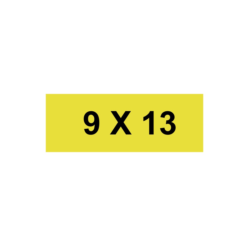 Self-Adhesive Precut Labels, 9X35 mm, Yellow