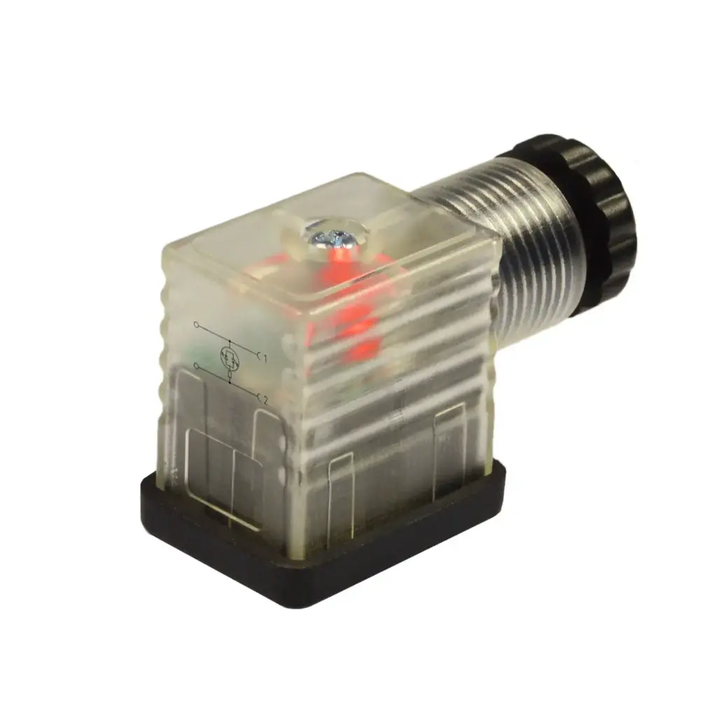 11mm Connector 3 poles, with LED Only, 110-120V, PG9