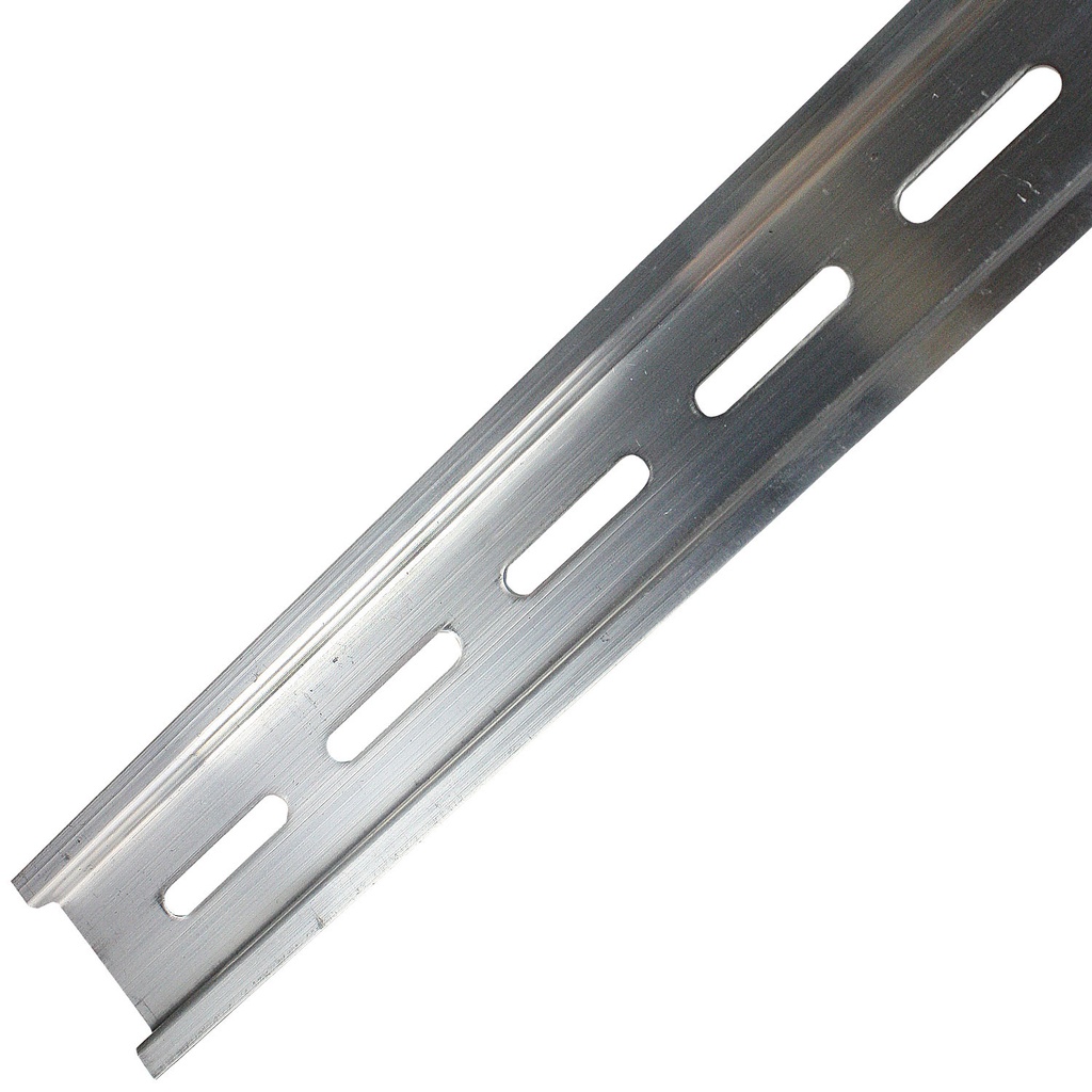 35X7.5mm Aluminum Slotted DIN Rail, 1 Meter