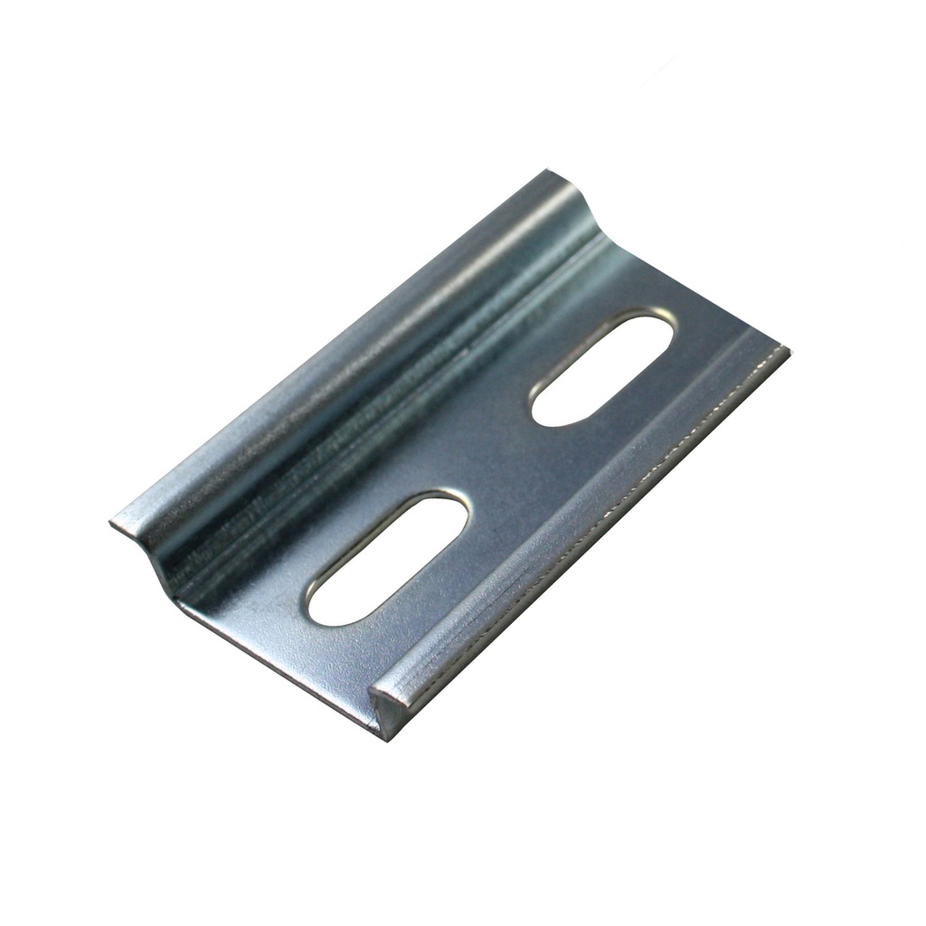 35mm x 7.5mm Slotted DIN Rail | 50mm (1.96") | TH35-7.5 Steel Rail | Open Ends | RoHS Compliant | Sold as a PACK OF 10