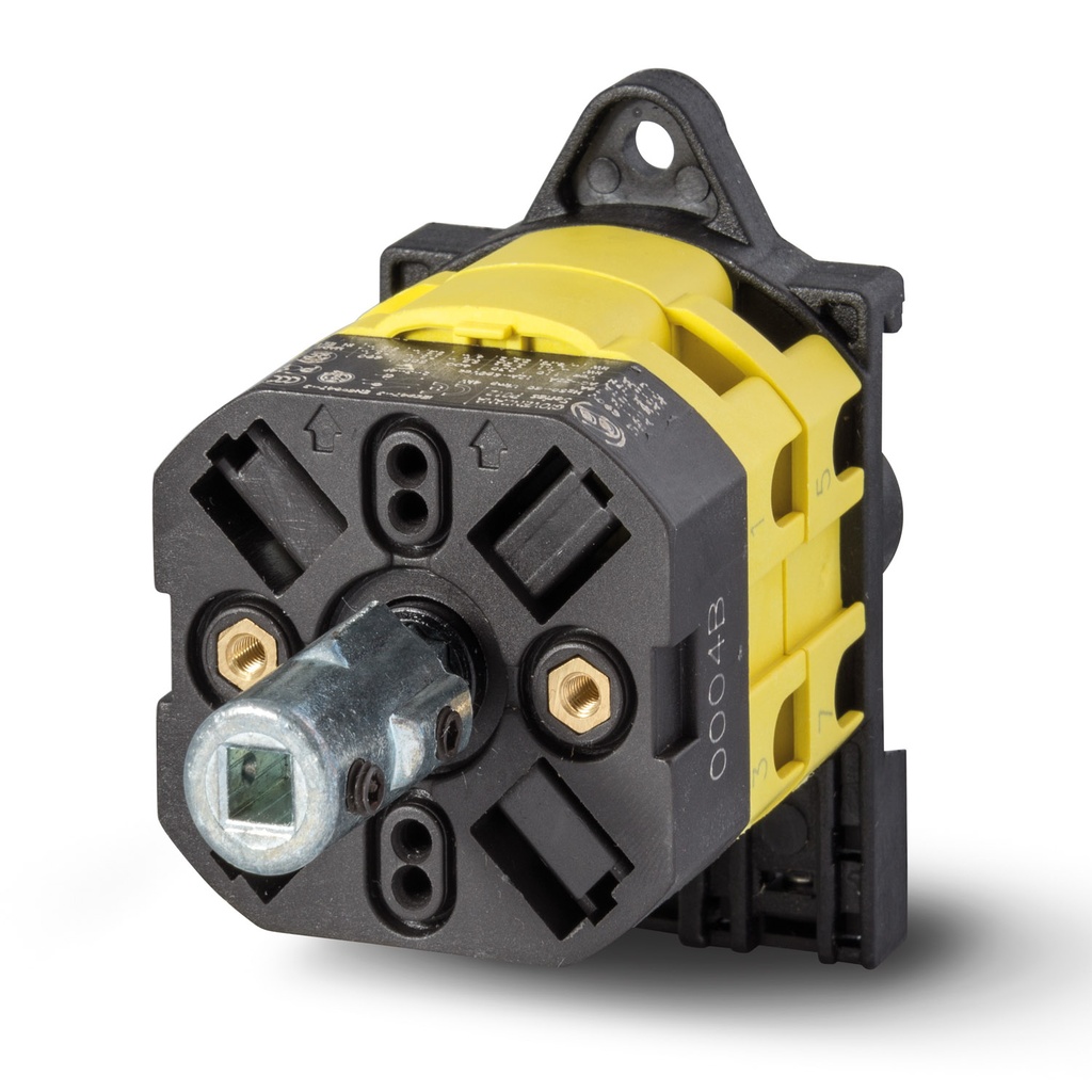 3 Position Rotary Cam Changeover Switch,  20 Amp Three Pole Changeover Switch, Base Mount, UL508 Listed, P0200010B