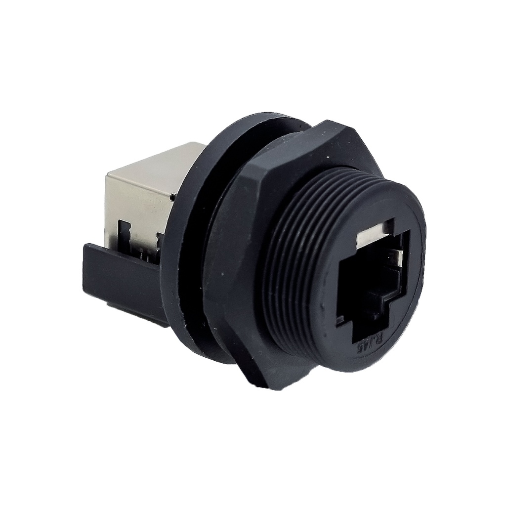 RJ45 to RJ45 Panel Mount Connector, Cat5E or Cat6 Connector