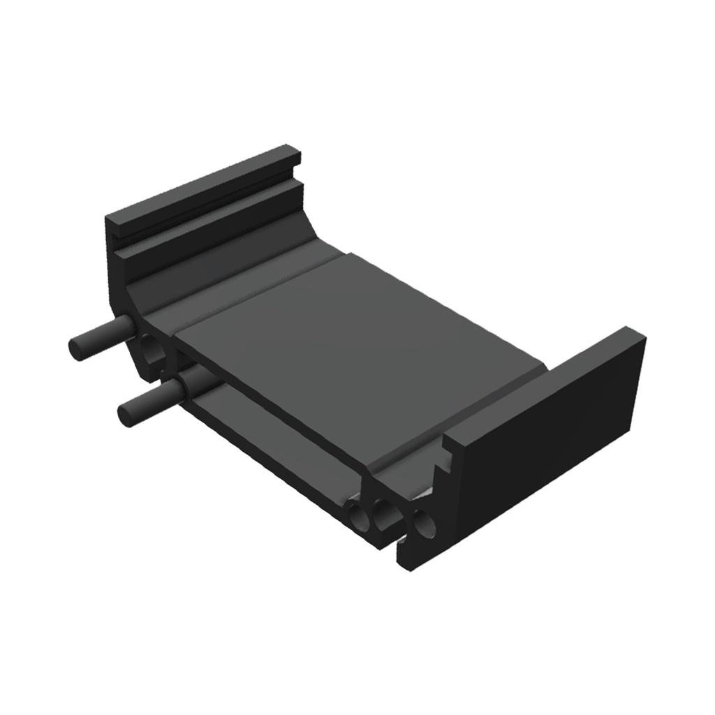 DIN Rail PCB Tray, 43mm wide x 22.5 mm Long