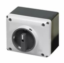 40A Enclosed Rotary Disconnect Switch | 3-Pole, 600V AC | 2-20 HP | IP65, NEMA 4 | Grey Cover, Black Handle | Lockable in OFF Position