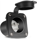 MFG360-RMRV155 NEMA 5-15 125V 15A Flanged Power Inlet | UV-Resistant, ETL Certified | Ideal for RVs, Campers, and Boats
