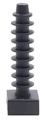 Black Cable Tie Masonry Screw Mounts | Knock-In Wall Plug Base for Up to 9mm Zip Ties | Ideal for Cable Management in Masonry, Brick, and Concrete