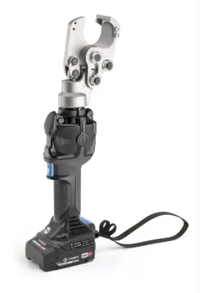 BATTERY-POWERED HYDRAULIC CABLE CUTTER BATTERY-POWERED HYDRAULIC CABLE CUTTER, BI-LINEAR, FOR COPPER AND ALUMINUM CABLES, TELEPHONE CABLES, FLEXIBLE AND EXTRA-FLEXIBLE TELEPHONE CABLES WITH MAX Ø 32MM