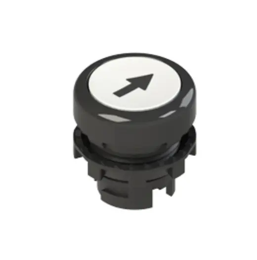 UP Push Button, White Flush Push button with Up Arrow, 22m Mounting