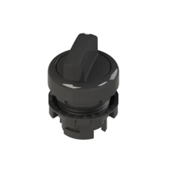 Long handle selector, 2 positions black with marking