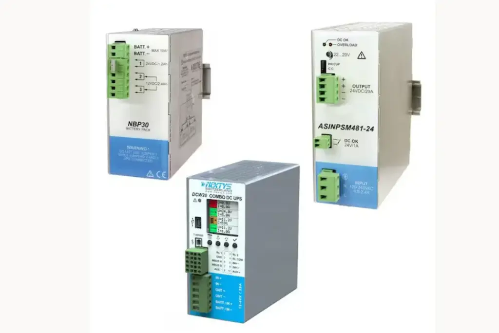 Intelligent 12V, 24V or 48V DC, 20A High Performance DC UPS Package: Included DCW20, NPSM481-24/48, and NPB30, User Programmable, UL508 