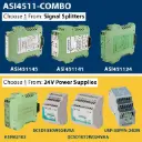 Customizable Signal Splitter and Power Supply Combo 