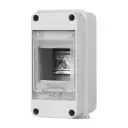 HT Series IP65 Waterproof Electrical Distribution Box | ABS Enclosure with Transparent Cover with DIN Rail and Cable Gland | Up to 3 MCB 