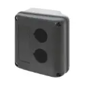 Push-button enclosure 90x90, 2 holes Ø 22