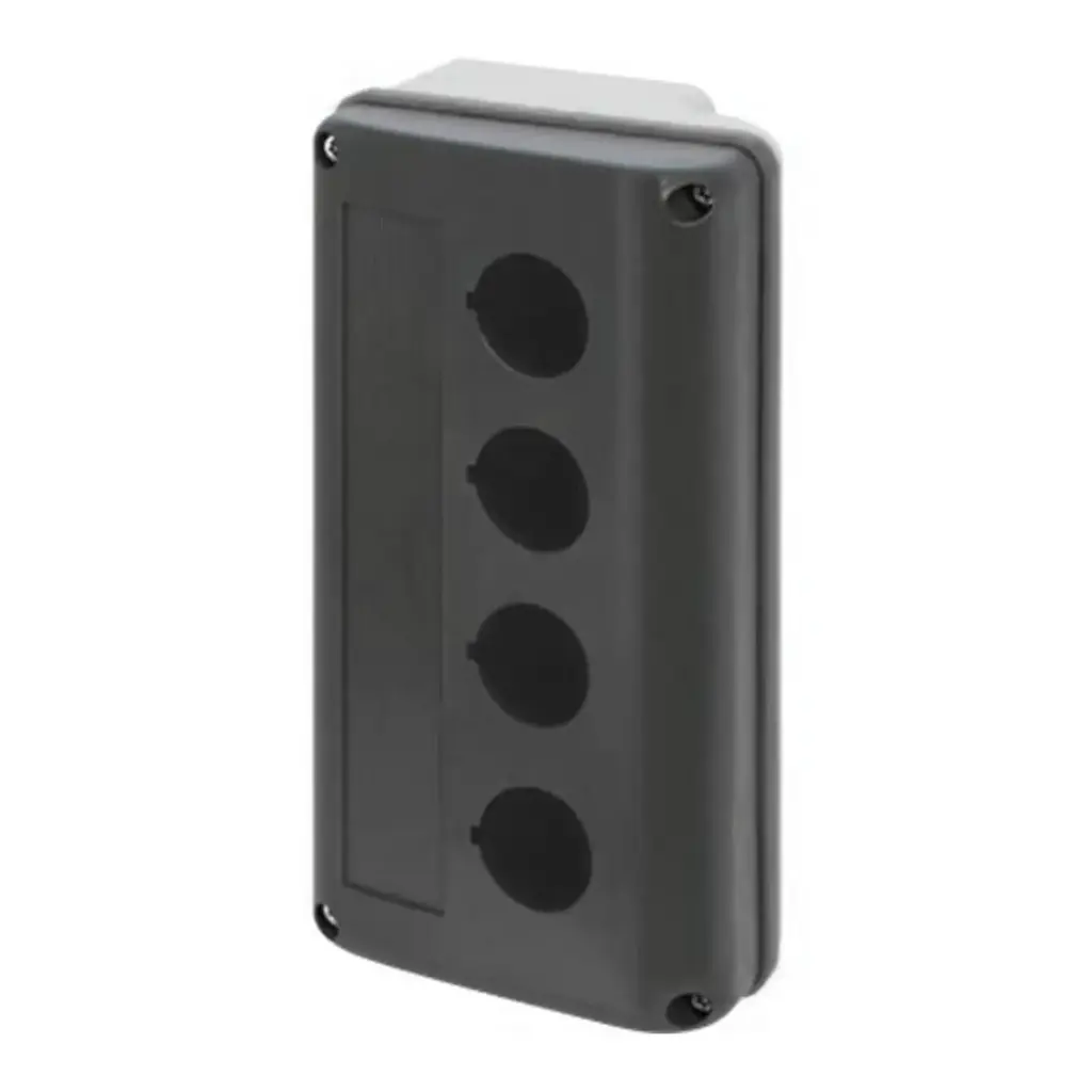 Push-button enclosure 90x160, 4 holes Ø 22 