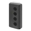Push-button enclosure 90x160, 4 holes Ø 22 