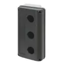 Push-button enclosure 90x160, 3 holes Ø 22