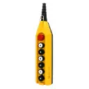 Industrial Crane Pendant Station | 6 Button + E-Stop, 16A Rated, IP65/NEMA4X, Shock Proof