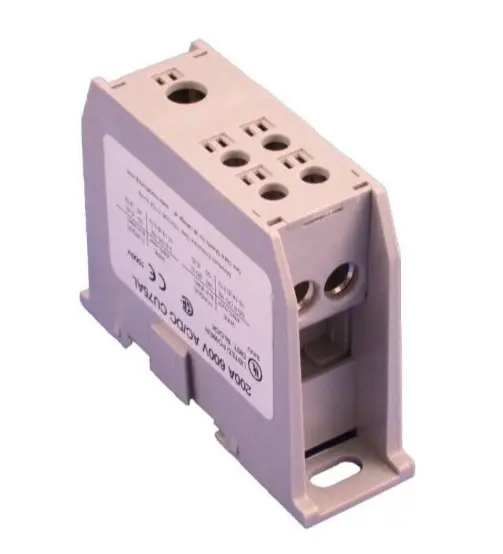 Marathon Special Products Power Distribution Blocks, EPB Series, 1Pole 200A, (DIN RAIL MOUNT)