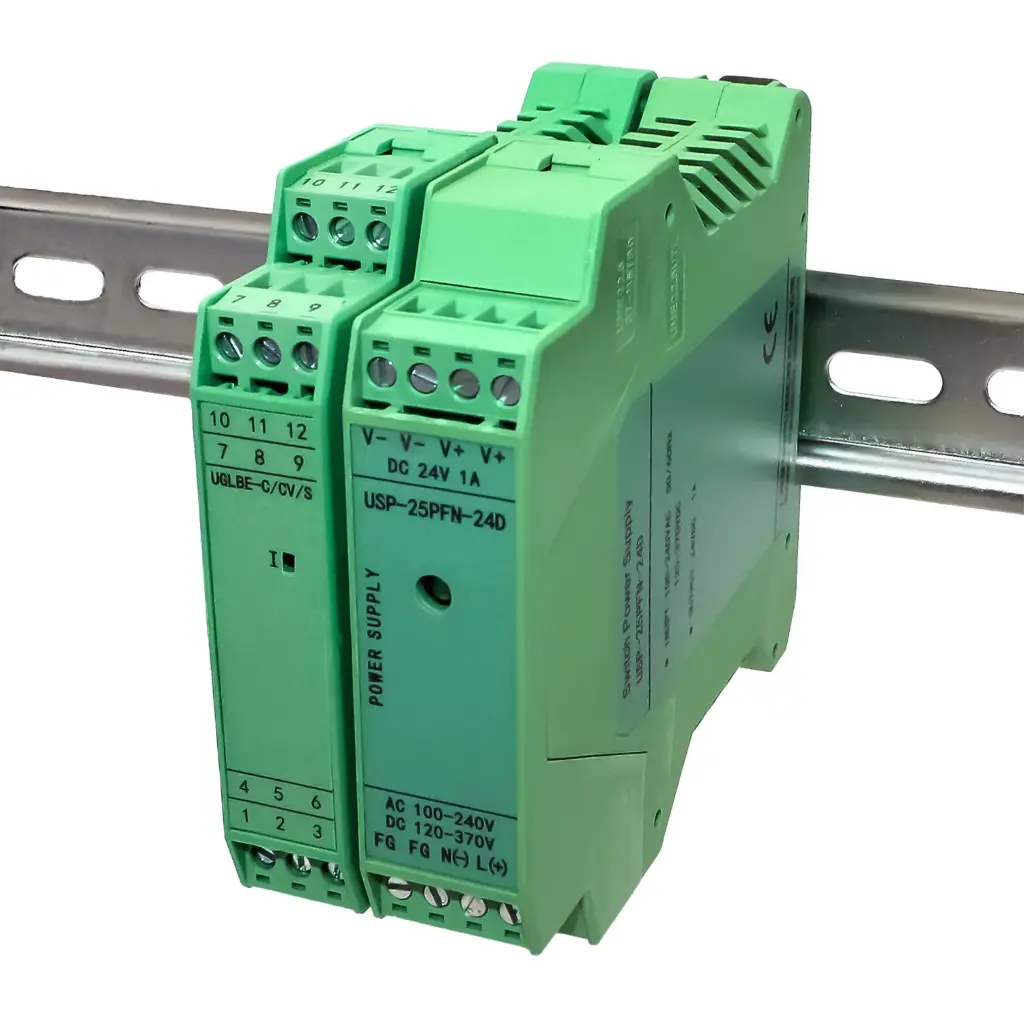 2-3 Wire Signal Splitter Combo, Includes Signal Splitter for 4-20mA Systems and Matching 24V Power Supply